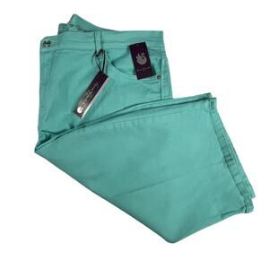 Gloria Vanderbilt Womens Caprii Size 22W Amanda SkimmerAruba Aqua *Tiny Flaw